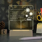 Acrylic Calendar Memo Board with LED Night Light
