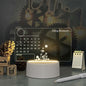 Acrylic Calendar Memo Board with LED Night Light